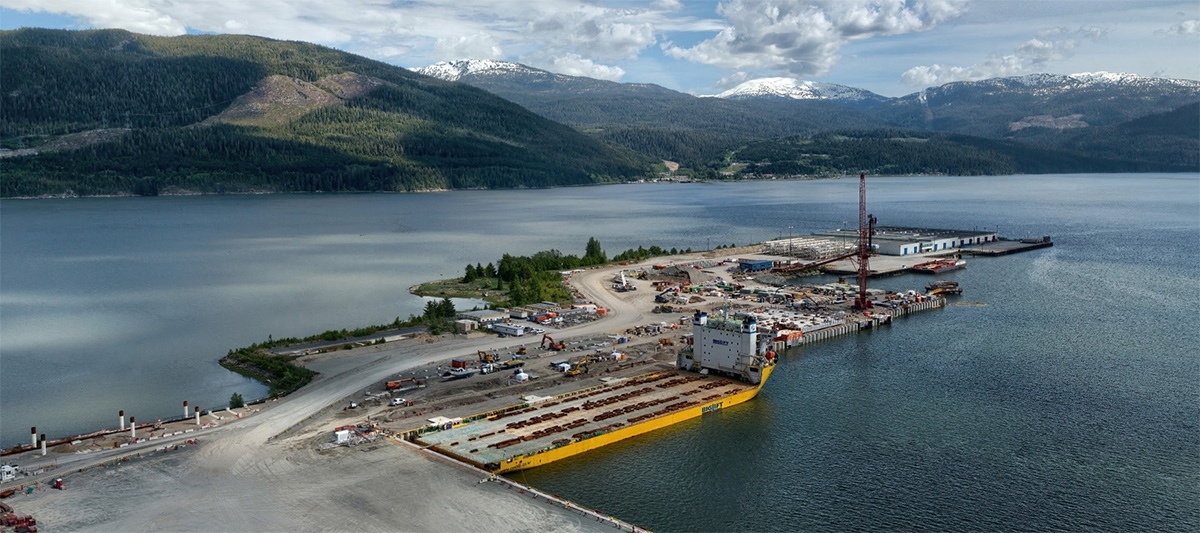 A marine offloading facility in Canada.